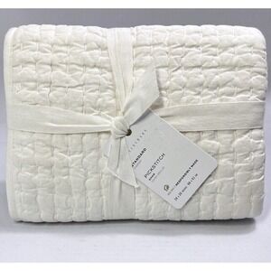 Pottery Barn Pickstitch Sham Standard Size Responsibly Made Non-Toxic‎